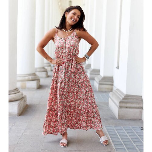 Gemre Pink floral dress Camnago Slike