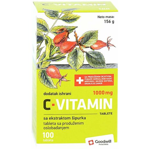 Vitawill goodwill c-vitamin 1000 mg 100 tableta Slike