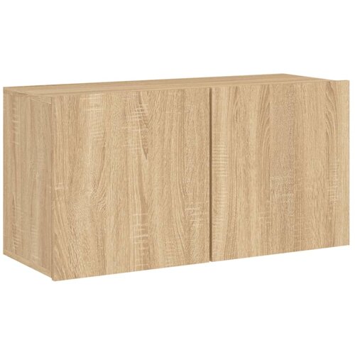 Maison Chic Stenska TV omarica - TV stojalo - Televizijska omarica sonoma hrast 80x30x41 cm, (21698781) Slike