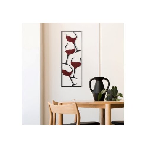 Asir Zidna dekoracija Vino-1, 32x5x90 cm, Crna Slike