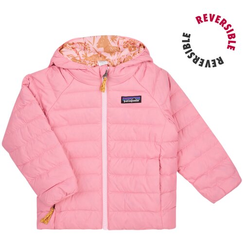 Patagonia Puhovke BABY REVERSIBLE DOWN SWEATER HOODY Rožnata Slike
