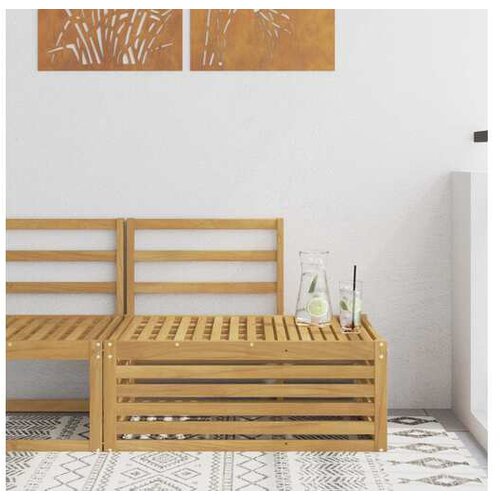 vidaXL Set vanjskih sofa Bijela 91 x 63 x 73 cm Čvrsto drvo akacije - Bijeli Krajnji kauč Cijene