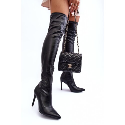 Kesi Leather Back knee on the toe black Zolno Slike