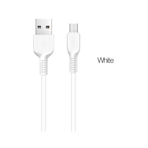  Podatkovni data kabel - računalni&amp;scaron;ki polnilec - micro USB - Hoco X20 - 3m - beli Slike