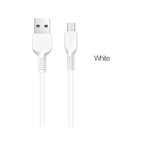  Podatkovni data kabel - računalniški polnilec - micro USB - Hoco X20 - 3m - beli