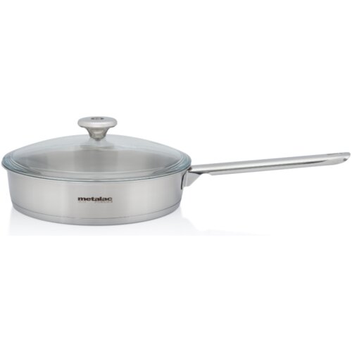 Metalac INOX TAVA SANTINO 24 CM/2,40 LIT BOROSILIKAT POKL. CrNi 18/10 Slike