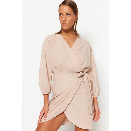 Trendyol Dress - Beige - Wrapover Slike