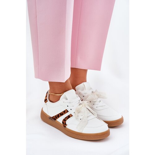 Boto Low Women's Sneakers With Lace Panther White Zielle Cene