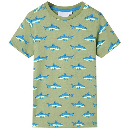  Dječja majica svijetla kaki 140 Slike