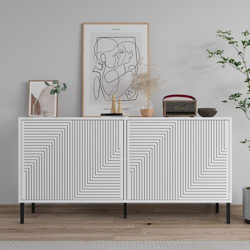 Hanah home konzolni sto Evolet, 150x75x36 cm, Beli Slike