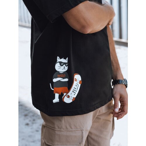 DStreet Men's T-shirt with black print Cene