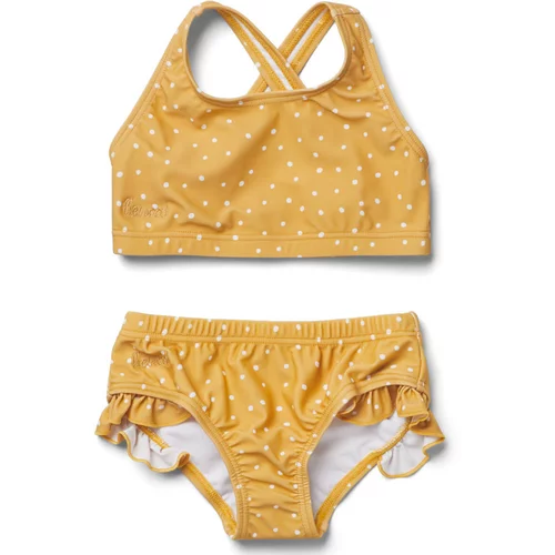Liewood dvodijelni dječji kupaći kostim juliet confetti yellow mellow