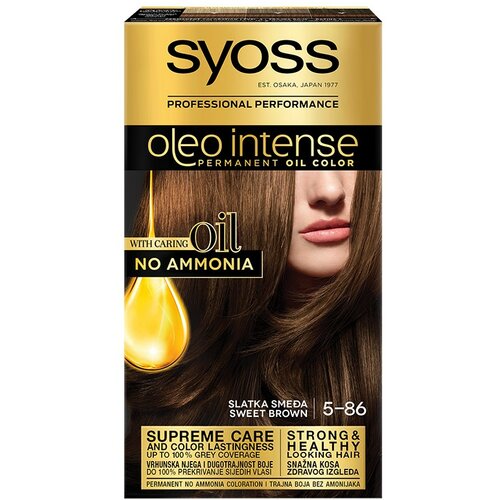 Syoss oleo intense boja za kosu 5-86 sweet brown Cene