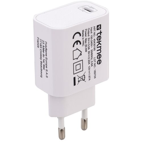 TEKMEE punjač zidni 20W/ type c - slim brzo punjenje Slike