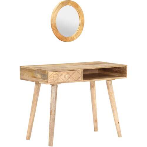 VidaXL Mizica za ličenje 100x50x76 cm trden mangov les Slike
