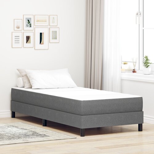 vidaXL Pocket Sping Krevet Madrat Lagana Siva Srednja 80x200x20 cm Tkanina Cijene