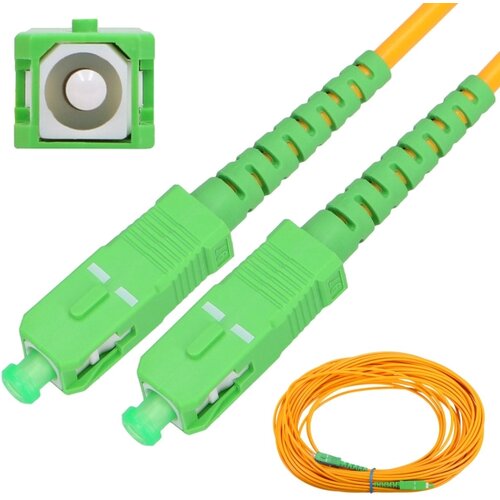 Extralink Patchcord SC/APC-SC/APC SM, G652D, Simplex, 3mm, 5.0m Cene
