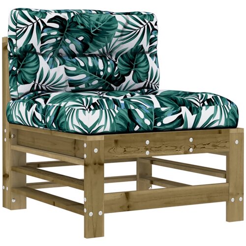 Maison Chic Sredinski kavč - Sofa - Kanape z blazinami impregniran borov les, (21726472) Cene