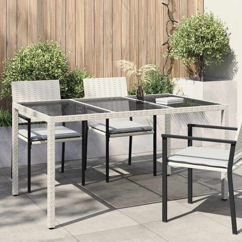  Stol za vrt Bijelo 150 x 90 x 75 cm poliratan Cene