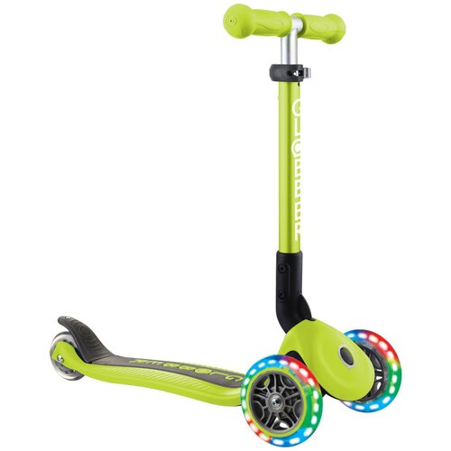 Globber romobil Junior svjetleći kotači, sklopivi - zelen Slike