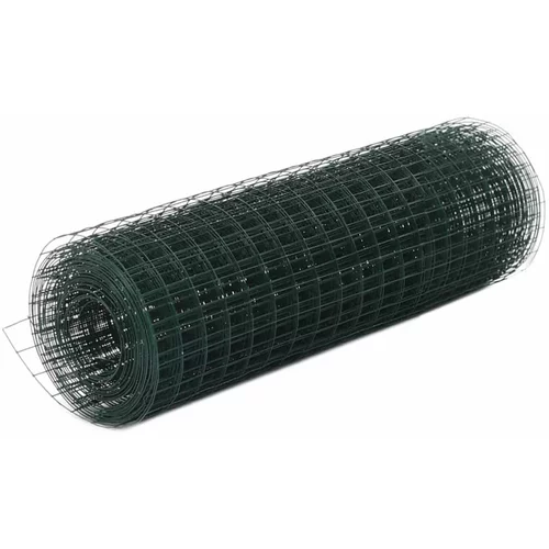  Žična mreža za ograjo jeklo s PVC oblogo 10x0,5 m zelena
