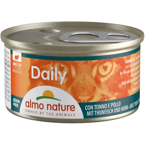  Varčno pakiranje Almo Nature Daily Menu 24 x 85 g - Mousse s tuno in piščancem Cene