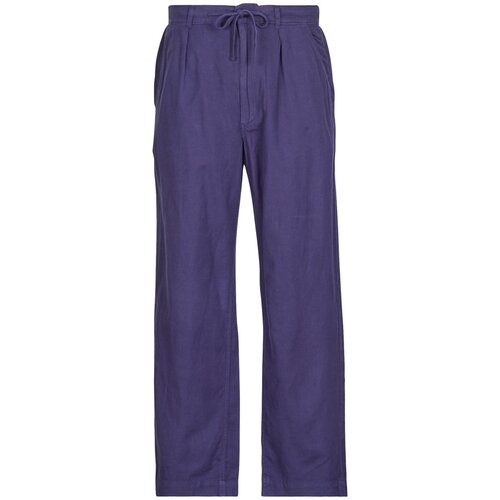 Polo Ralph Lauren PANTALON FLUIDE EN LIN Tamno plava Slike