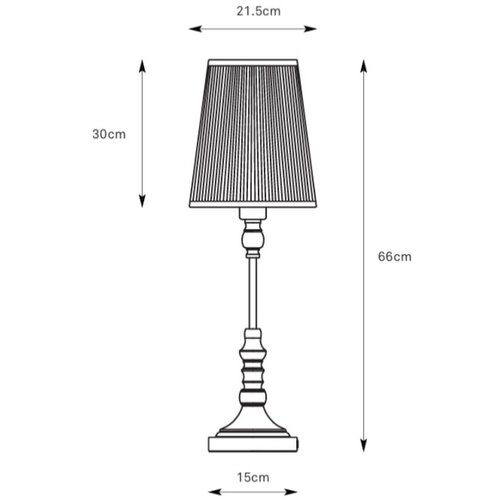 Marksl&amp;ouml;jd 108970 - Stona lampa NOBLE 1xE14/40W/230V 66 cm bela/mesing Slike