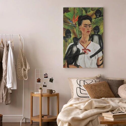  Slika - Frida Kahlo – Self-Portrait with Monkeys 40x60 Akustična Cene