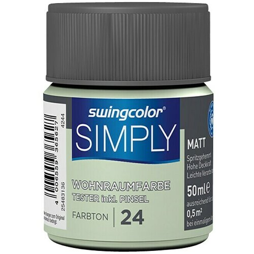 SWINGCOLOR NOTRANJA DISPERZIJSKA BARVA SIMPLY ŠT.24 (50 ml, zelena) Cene