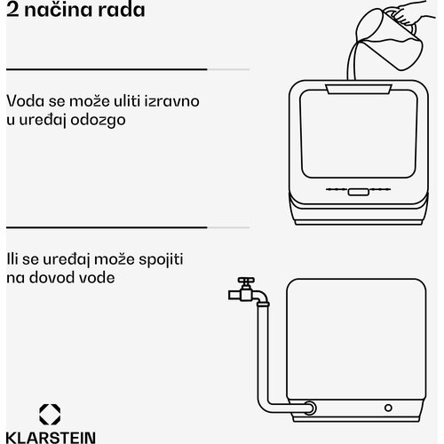 Klarstein amazonia | mini pomivalni stroj | kompaktni | 7 programov | prenosni Slike