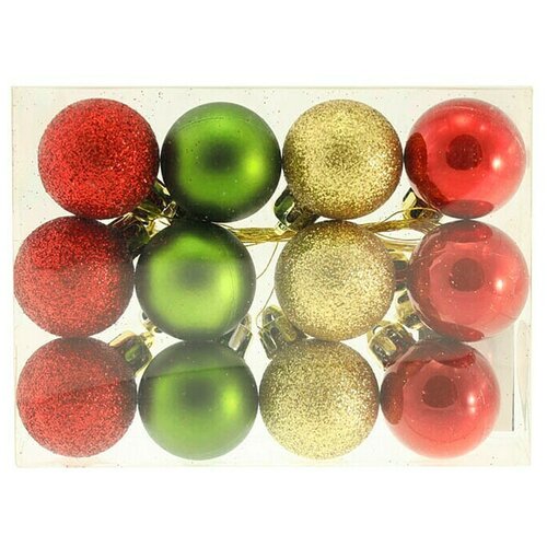 Kuglica za božićno drvce (Raznobojno, Promjer: 3 cm) Cijene