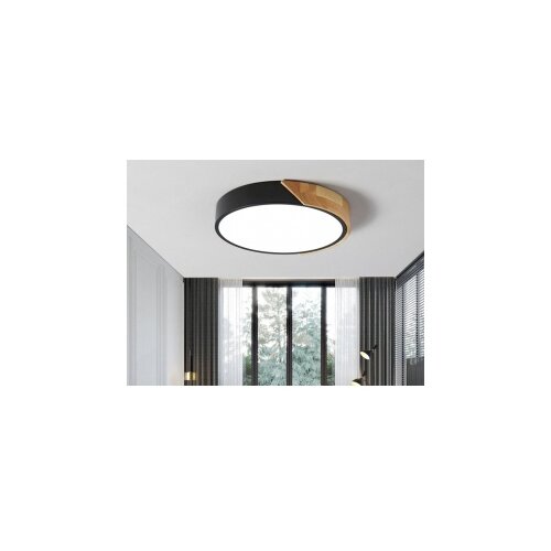  LED Plafonjera EL2492 O 24W 3000/4000K Drvo Crna 04.0501 Cene