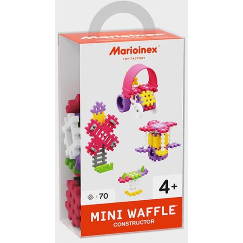 Marioinex Mini Waffle konstruktor 70 kom, roza Slike