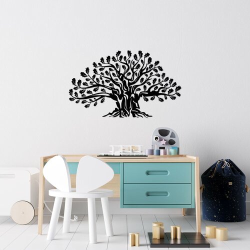 Wallity Zidna dekoracija Monumental Tree 17, 42 x 70 cm, Crna Cene
