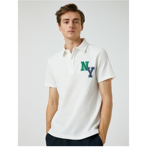 Koton Polo T-shirt - Ecru - Regular fit Cene