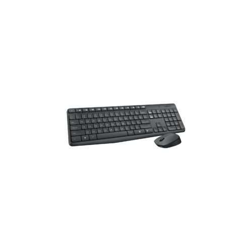 Logitech MK235 bežična tastatura i miš, qwerty standard, crni Cene