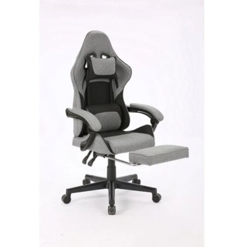 Eplaygame Gaming stolica HC-4095 BDG platno/tamno sivo crna Slike