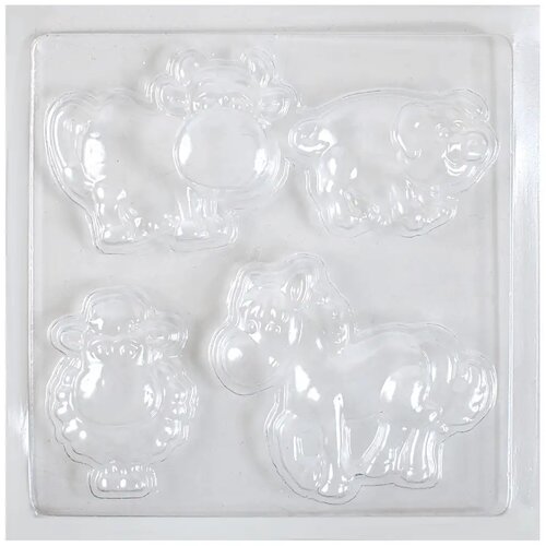 Playbox živalska farma iz mavca, oblika 17x17cm Cene