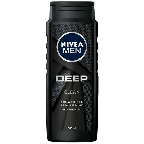 Nivea Men Deep gel za tu&amp;scaron;iranje za mu&amp;scaron;karce 500 ml Slike