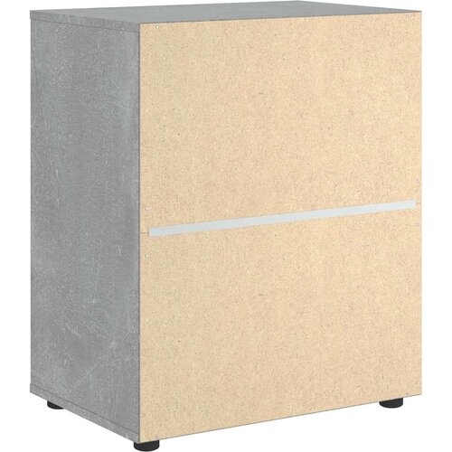  Komoda VISNES beton siva 60x40x73 cm konstruirano drvo Slike