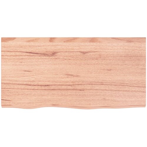  Kupaonska radna ploča svjetlosmeđa 80x40x(2-6) cm masivno drvo Slike