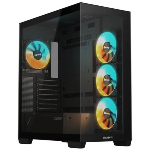 Gigabyte C500 Panoramic Stealt Mid-tower, ATX, 4x ARGB fans Black Case Cijene