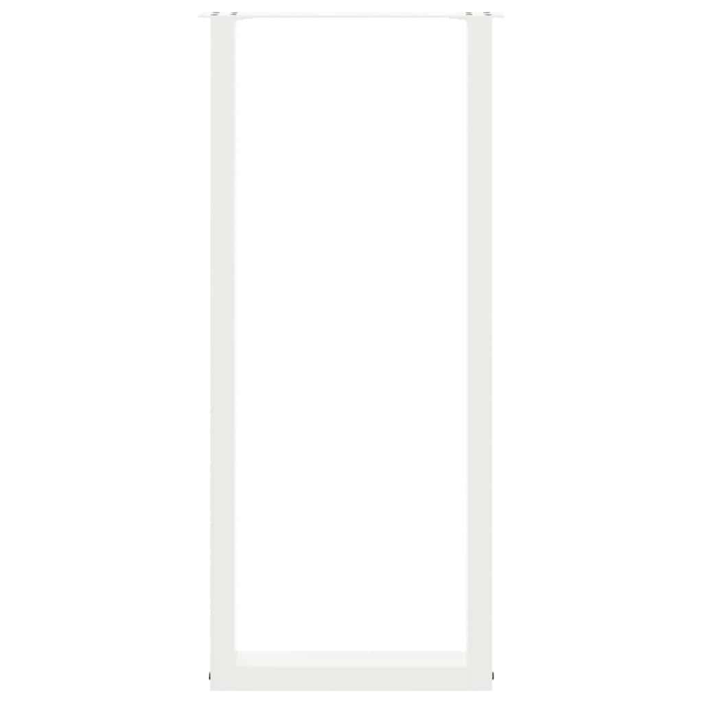  Noge za barsko mizo v obliki črke U, 2 kosa, bele barve, 40 x (110-111) cm, jeklo Slike