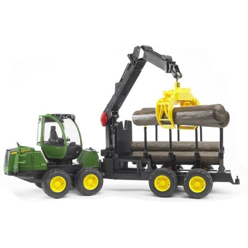 Bruder 2133 Traktor John Deere z nakladalko in prikolico za hlode Cene