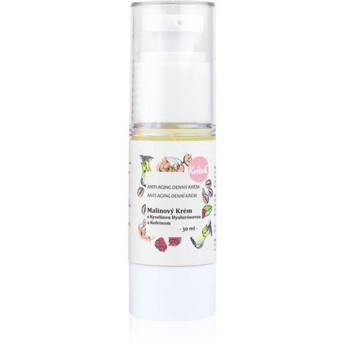 Kvitok Raspberry Cream with Caffeine dnevna krema za zrelu kožu lica 40+ 30 ml Slike