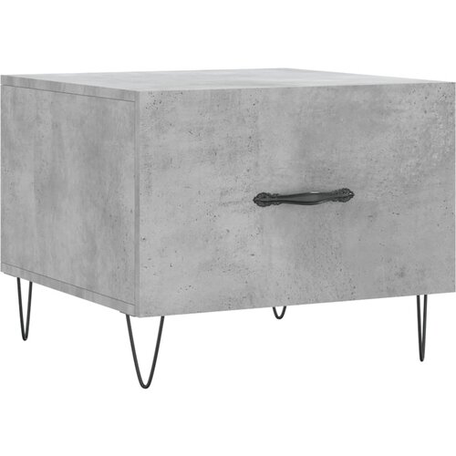 Maison Chic Klubska mizica - kavna mizica - Nizka mizica betonsko siva 50x50x40 cm inženirski les, (21753528) Slike
