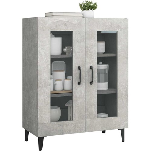  Komoda siva boja betona 69,5x34x90 cm od konstruiranog drva Slike