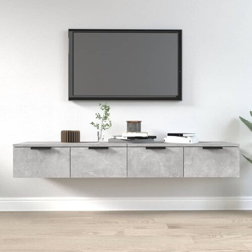  Zidni ormarići 2 kom boja siva betona 68x30x20 cm drveni Cijene