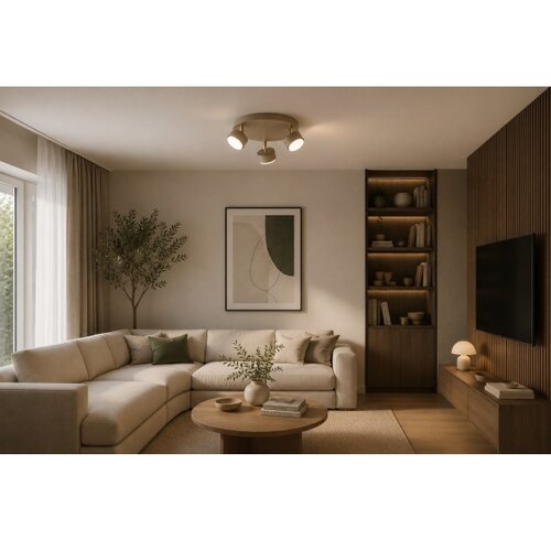 Brilagi LED spot svetlo MONO 3xGX53/30W/230V bež/zlatno Slike